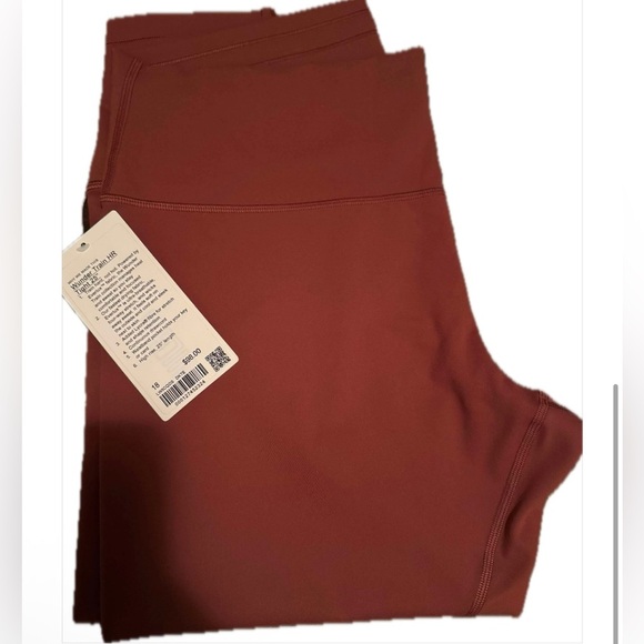 Lululemon Wunder Train High -Rise Tight 25” in Dark Terracotta Women’s Size 18 - Picture 4 of 5